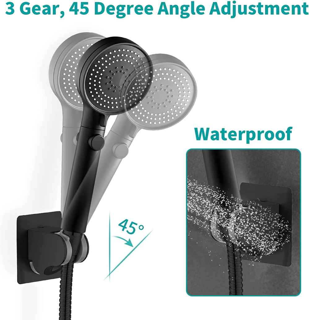 ABS Wall Mount Square Shower Head Holder