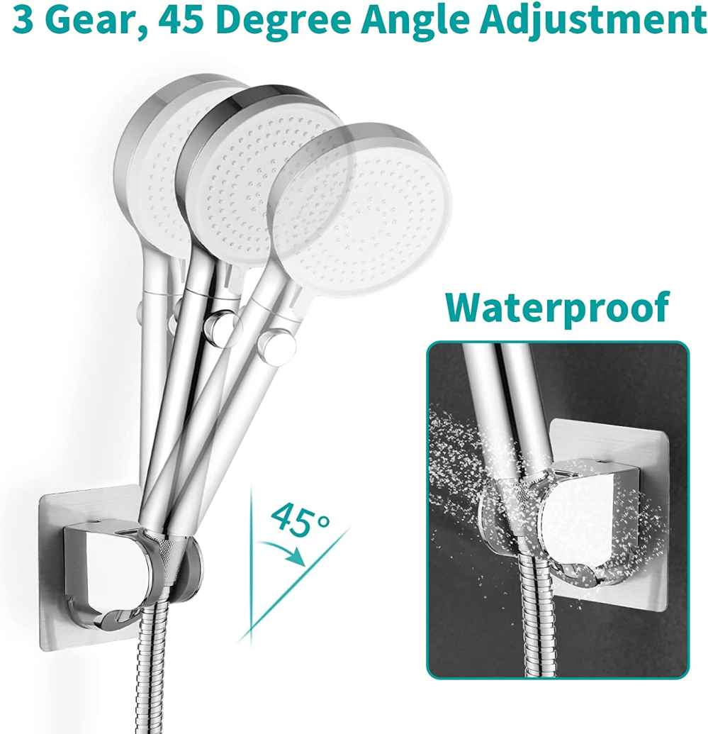 ABS Wall Mount Square Shower Head Holder