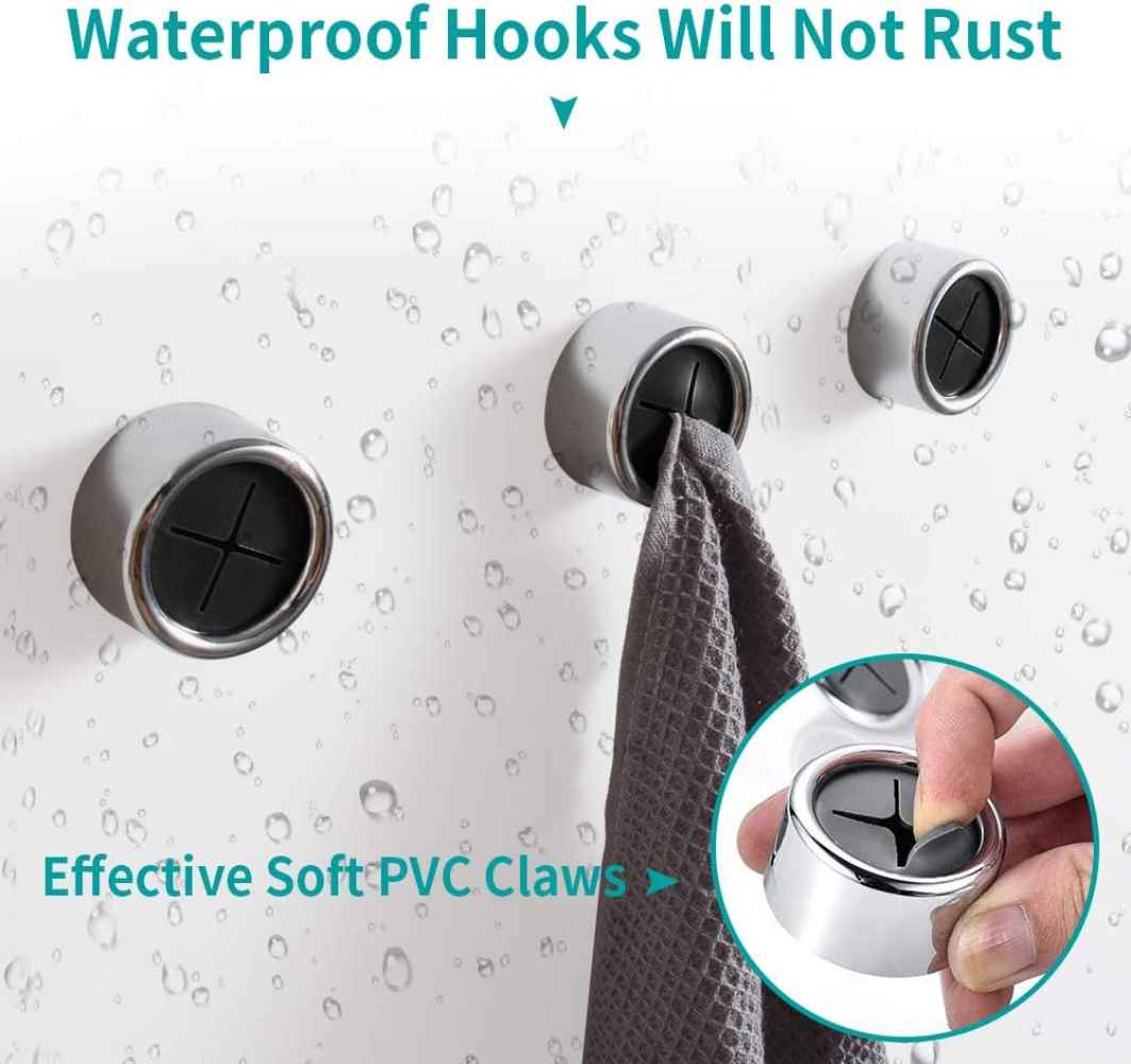 1.6-in. x 0.86-in. Robe Hook Chrome Stainless Steel