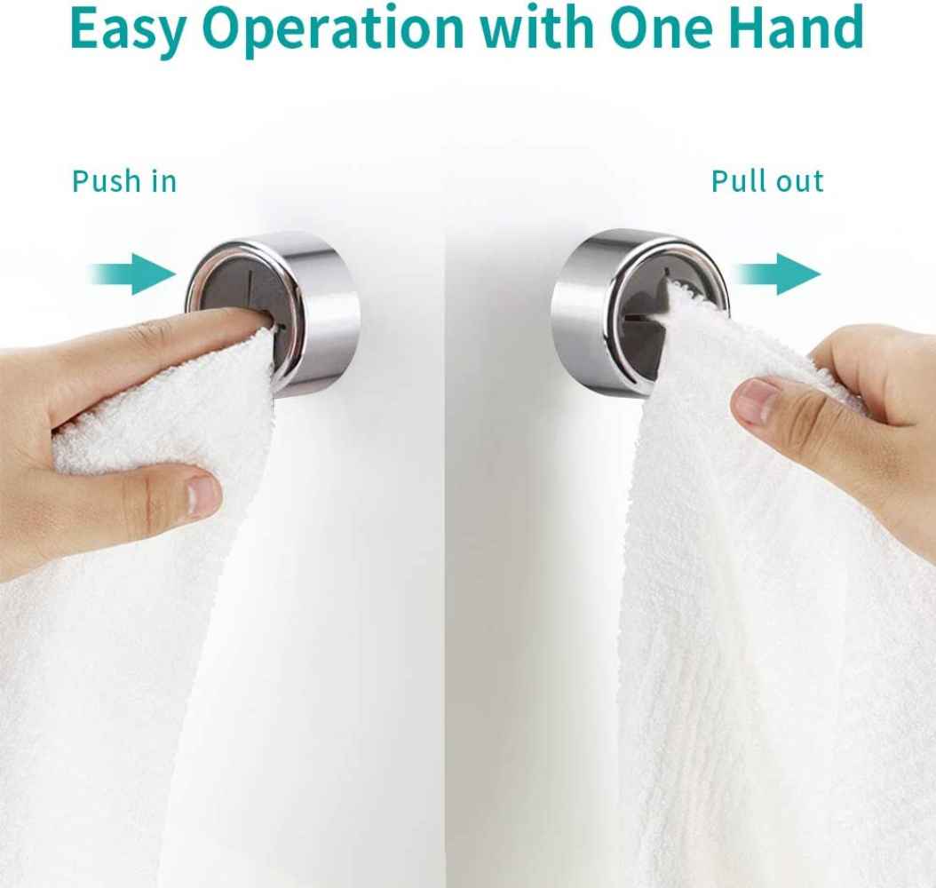 1.65-in. x 0.86-in. Robe Hook Chrome Stainless Steel
