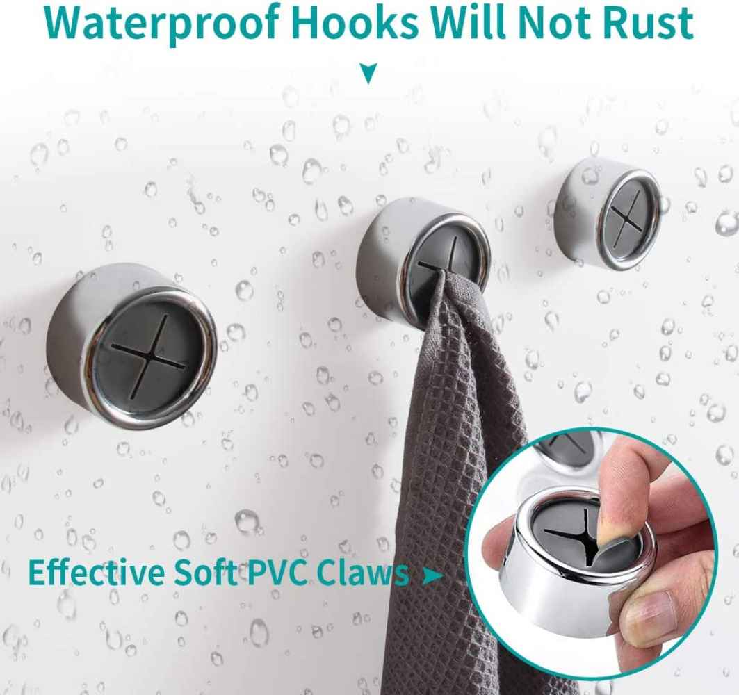 1.65-in. x 0.86-in. Robe Hook Chrome Stainless Steel