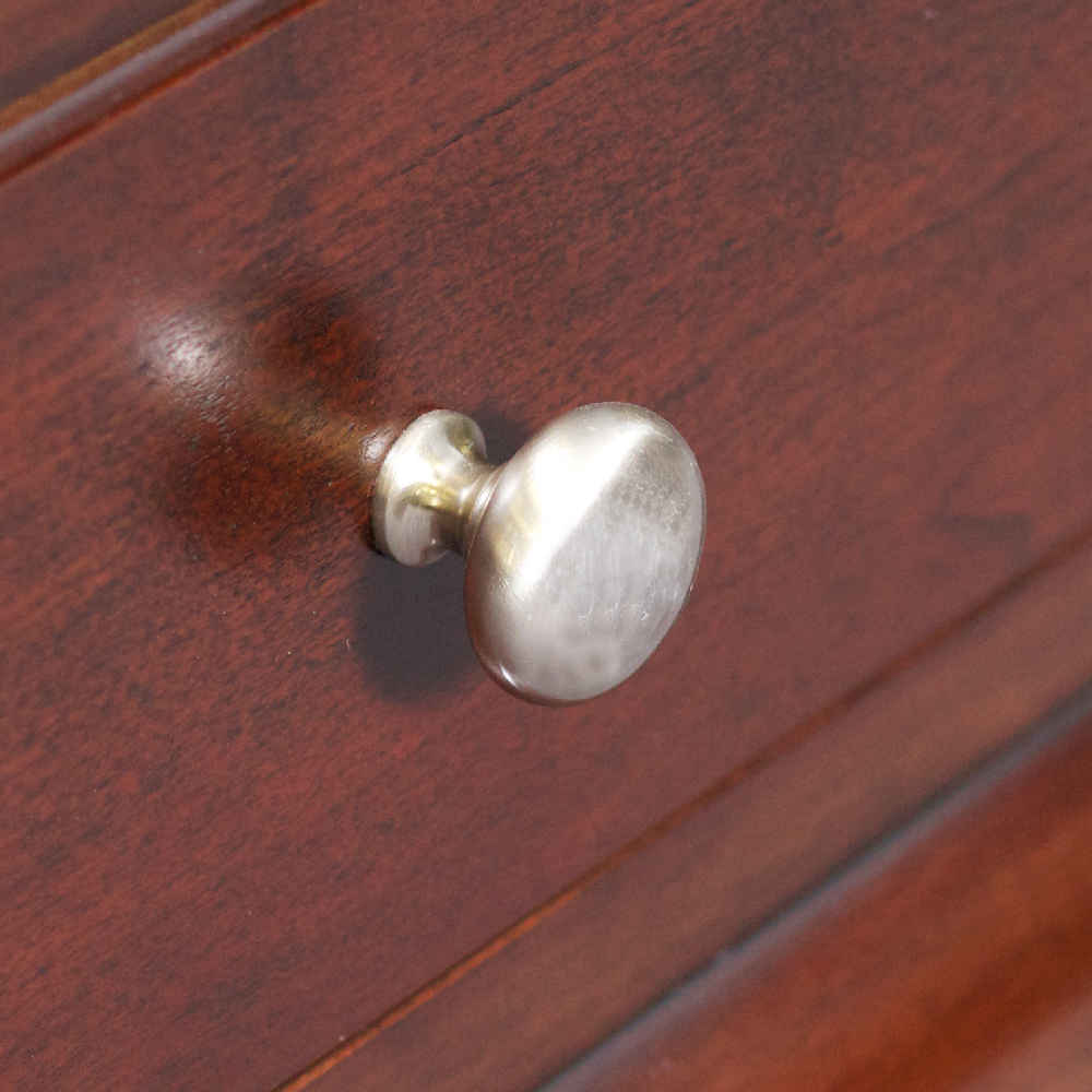 1.25-in. x 1.25-in. Stainless Steel  Cabinet Knob In Brushed Nickel