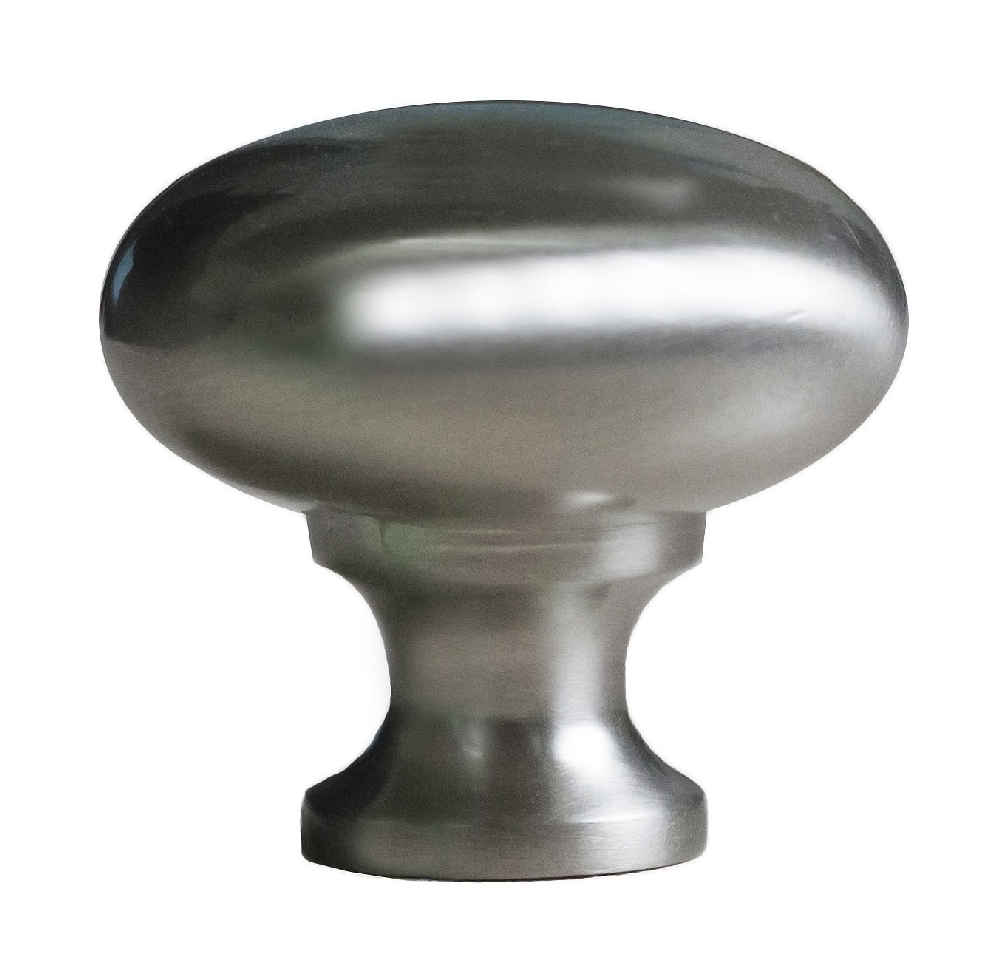 1.25-in. x 1.25-in. Stainless Steel  Cabinet Knob In Brushed Nickel