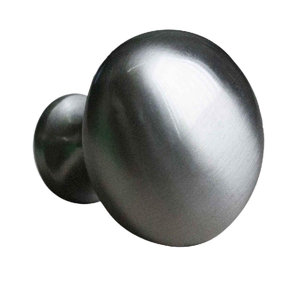 1.25-in. x 1.25-in. Stainless Steel  Cabinet Knob In Brushed Nickel