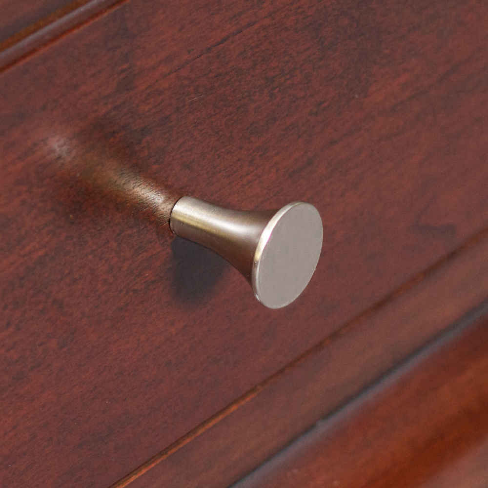 1-in. x 1-in. Stainless Steel  Cabinet Knob In Brushed Nickel