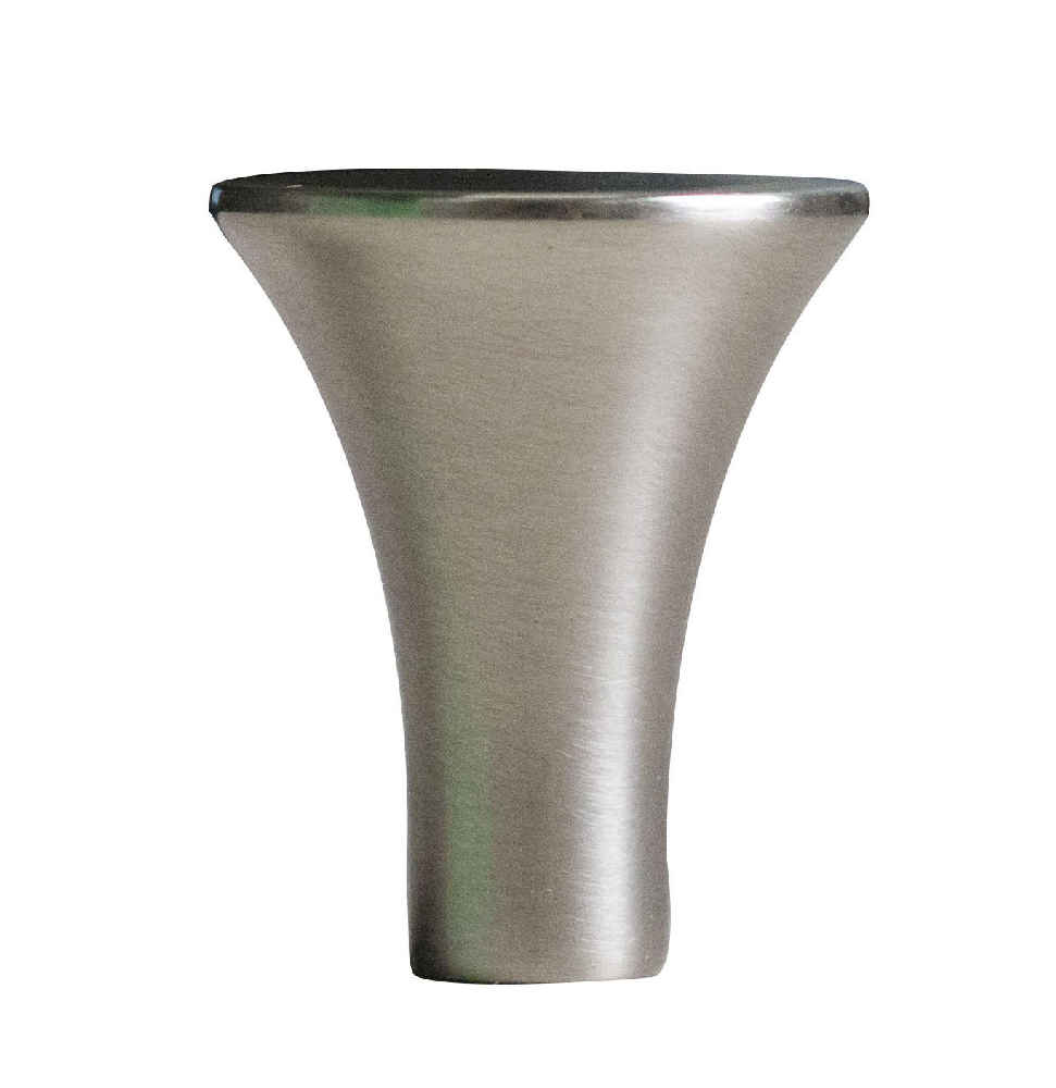 1-in. x 1-in. Stainless Steel  Cabinet Knob In Brushed Nickel