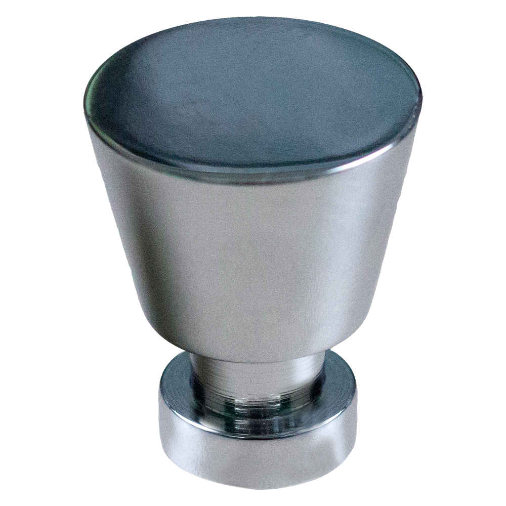 1-in. x 1-in. Stainless Steel  Cabinet Knob In Chrome