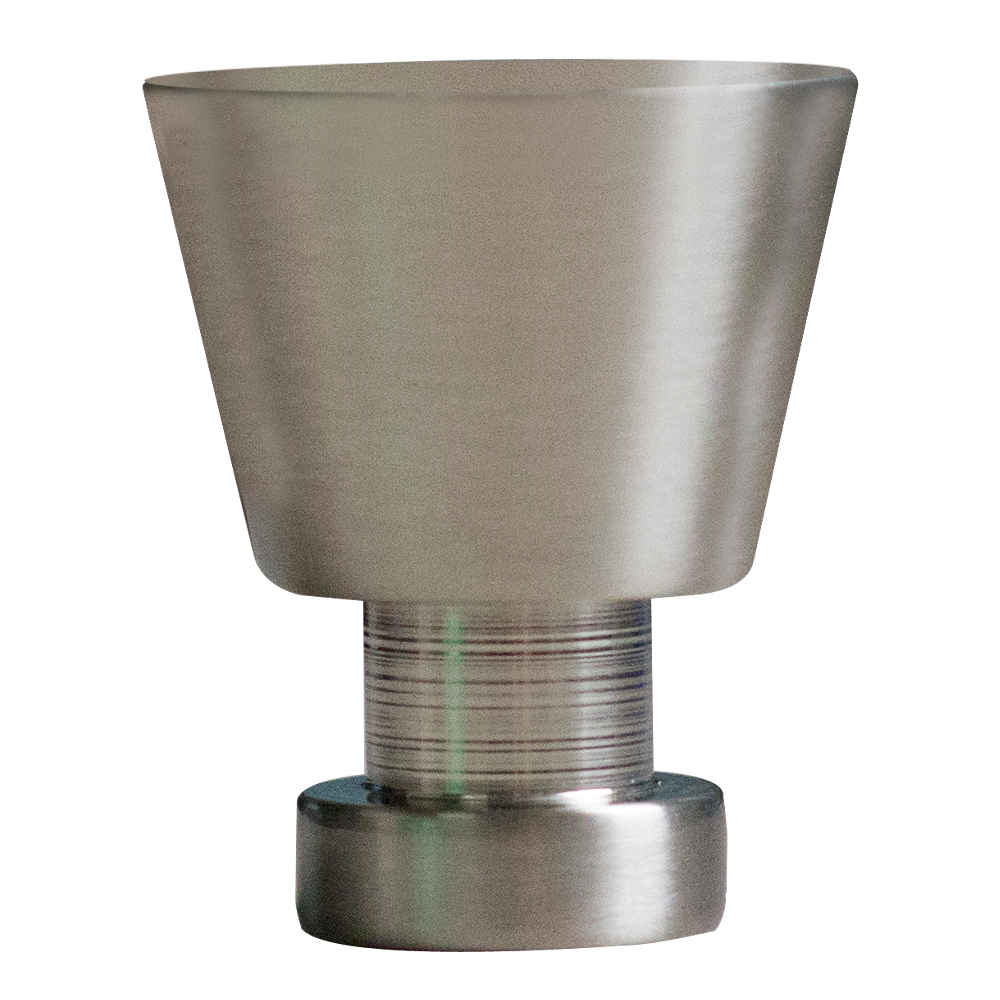 1-in. x 1-in. Stainless Steel  Cabinet Knob In Brushed Nickel