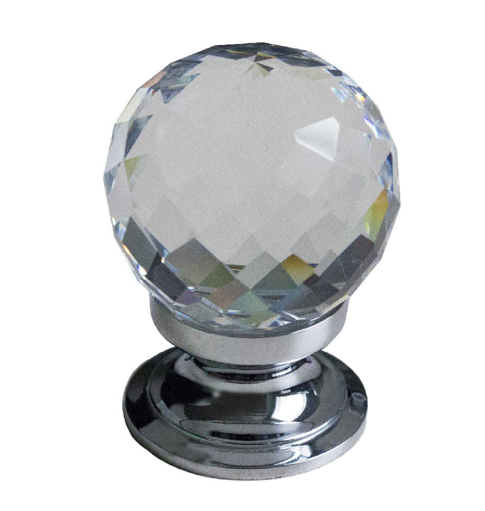 1.25-in. x 1.25-in. Stainless Steel  Cabinet Knob In Chrome