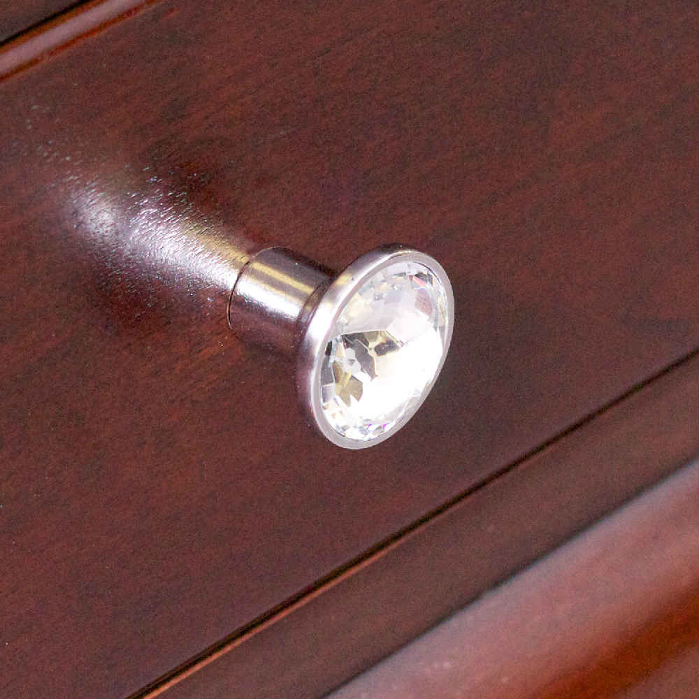 1.25-in. x 1.25-in. Stainless Steel  Cabinet Knob In Chrome
