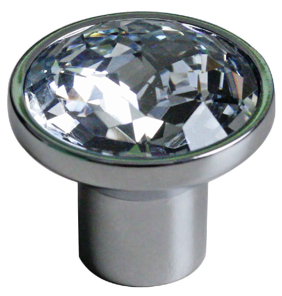1.25-in. x 1.25-in. Stainless Steel  Cabinet Knob In Chrome
