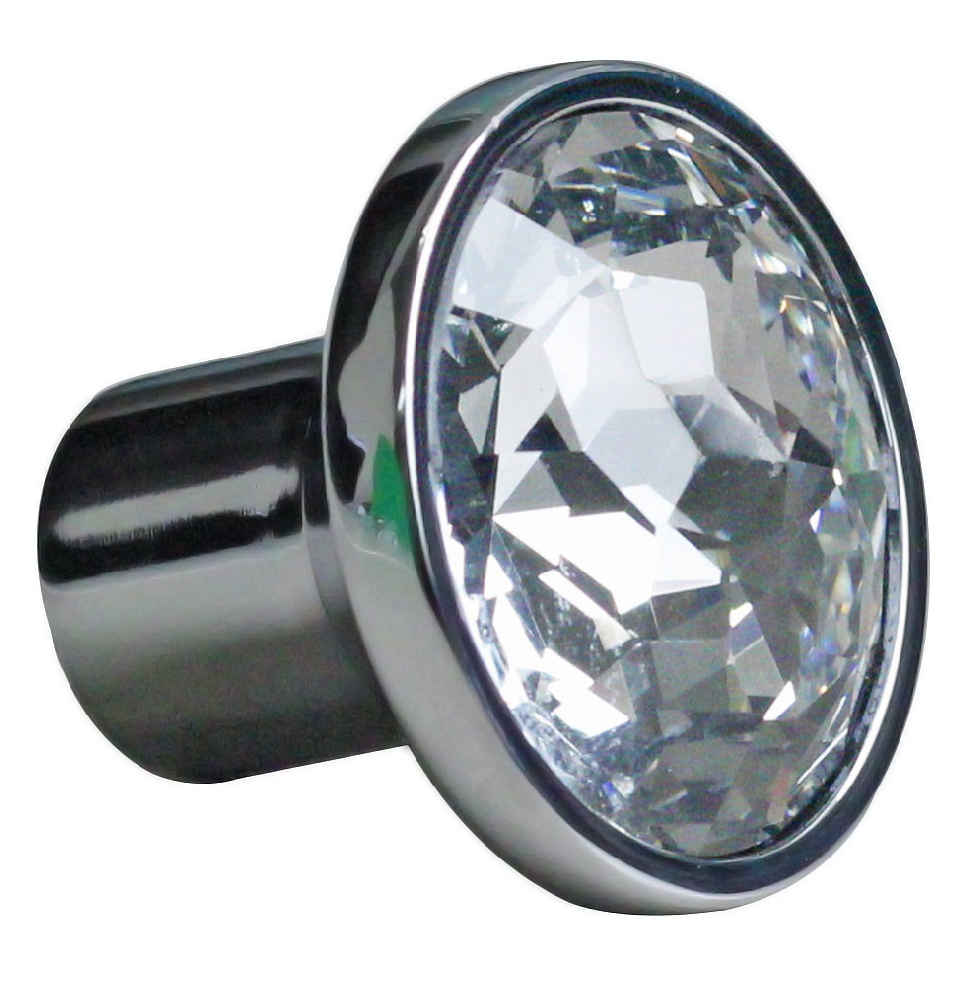 1.25-in. x 1.25-in. Stainless Steel Cabinet Knob In Chrome