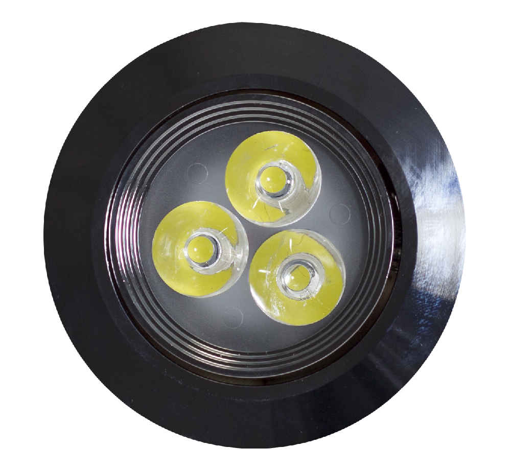 3.5-in. W Round Aluminum Semi-Recessed Pot Light In Chrome Color