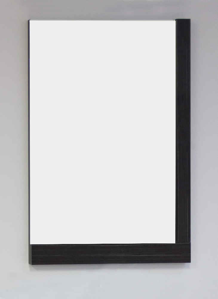 23.5-in. W 35.5-in. H Modern Plywood-Melamine Wood Mirror In Dawn Grey