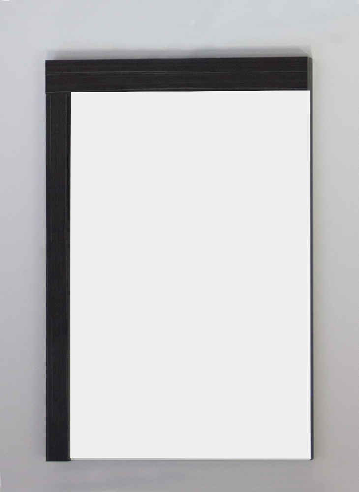23.5-in. W 35.5-in. H Modern Plywood-Melamine Wood Mirror In Dawn Grey