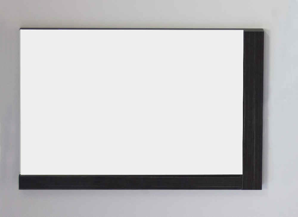 35.5-in. W 23.5-in. H Modern Plywood-Melamine Wood Mirror In Dawn Grey