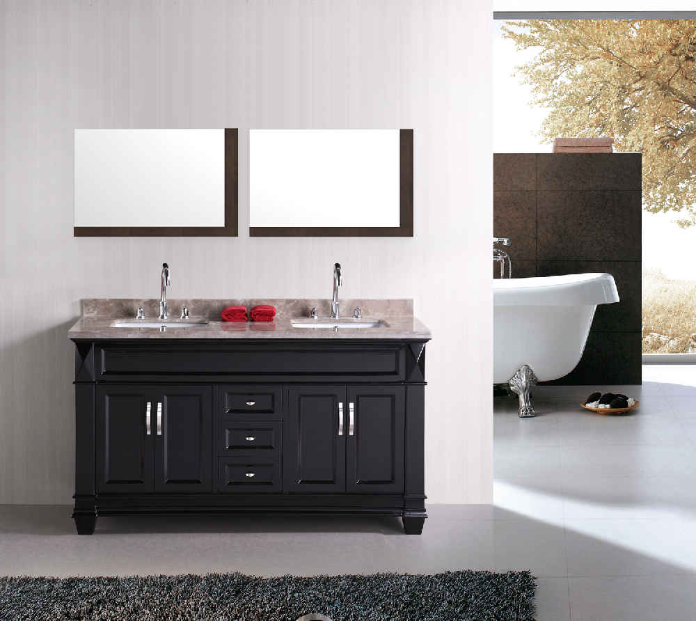 35.5-in. W 23.5-in. H Modern Plywood-Melamine Wood Mirror In Dawn Grey