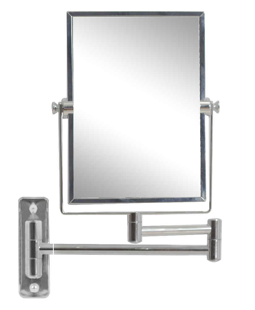 16.36-in. x 12.13-in. Stainless Steel Wall Mount Magnifying Mirror In Chrome