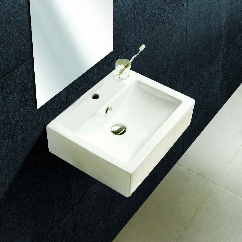 20.25-in. x 16.25-in. Rectangle Bathroom Vessel Sink White Enamel Glaze