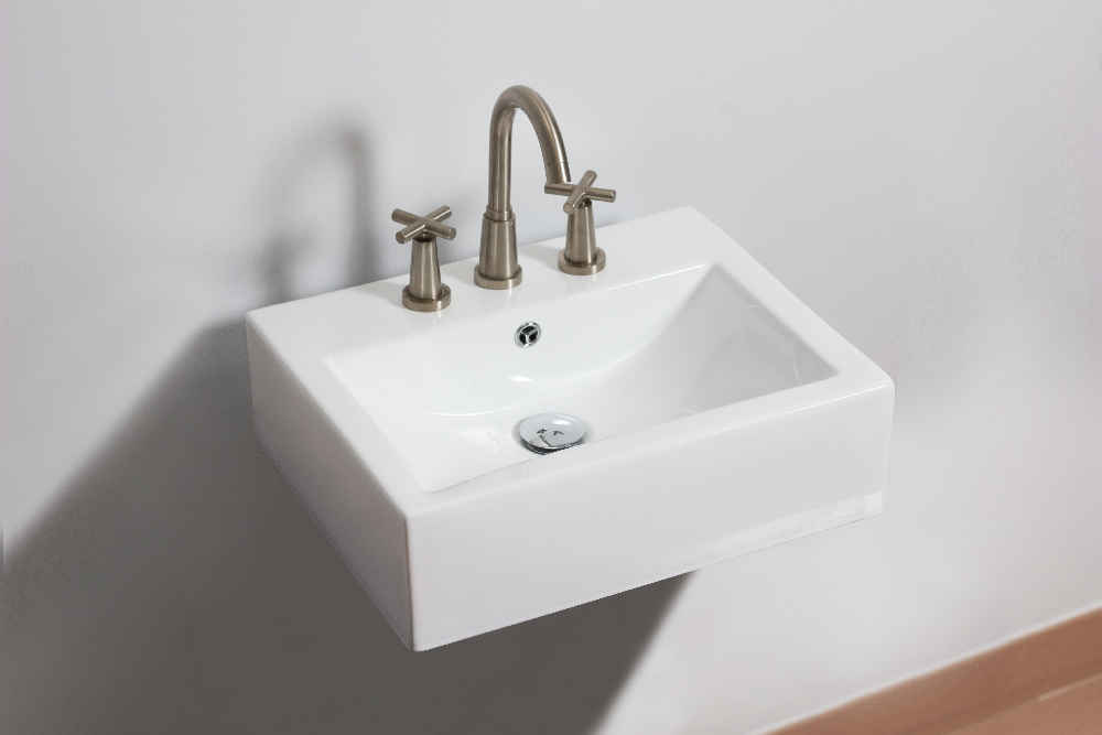 20.25-in. x 16.25-in. Rectangle Bathroom Vessel Sink White Enamel Glaze