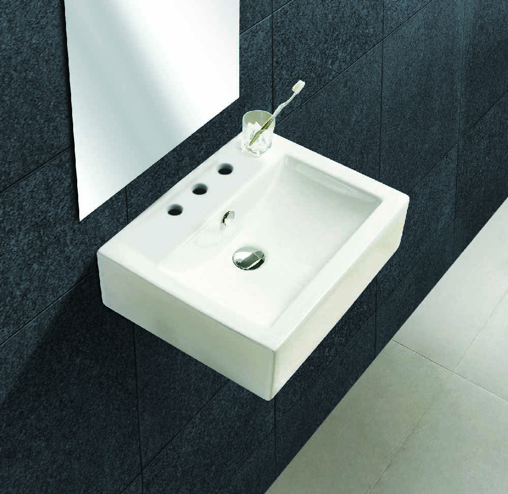 20.25-in. x 16.25-in. Rectangle Bathroom Vessel Sink White Enamel Glaze