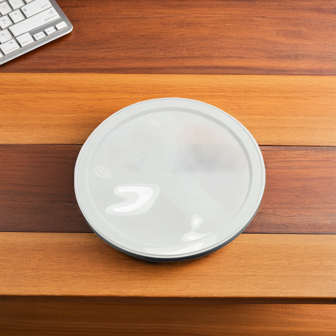 水玉時間 Lid 6.5 IN LLDPE White Round For 64-128 OZ Container