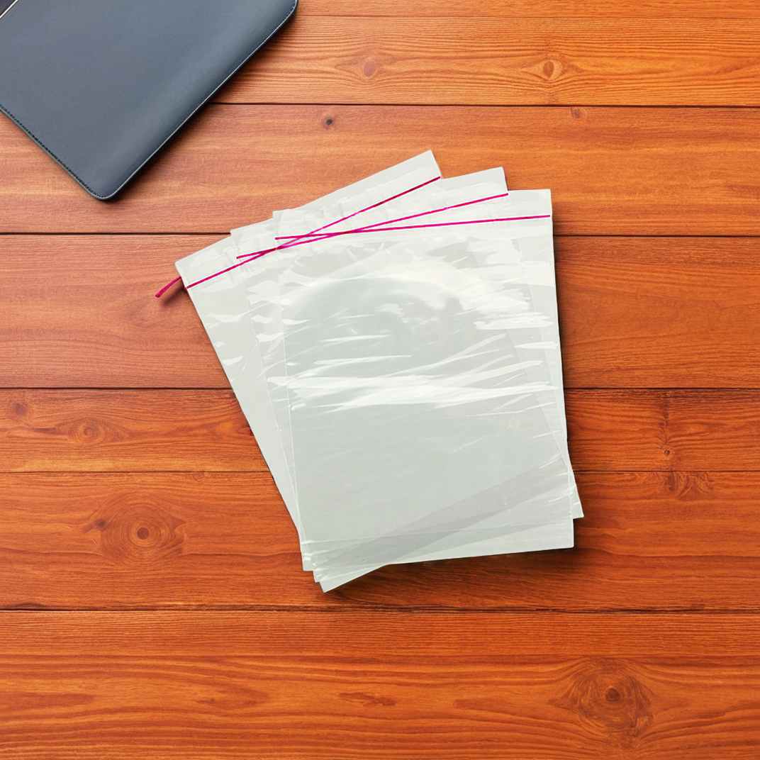 Export Documents Enclosed Envelopes - 5.5x10 Inch Red Poly Envelopes, 2 Mil, 1000 Per Case