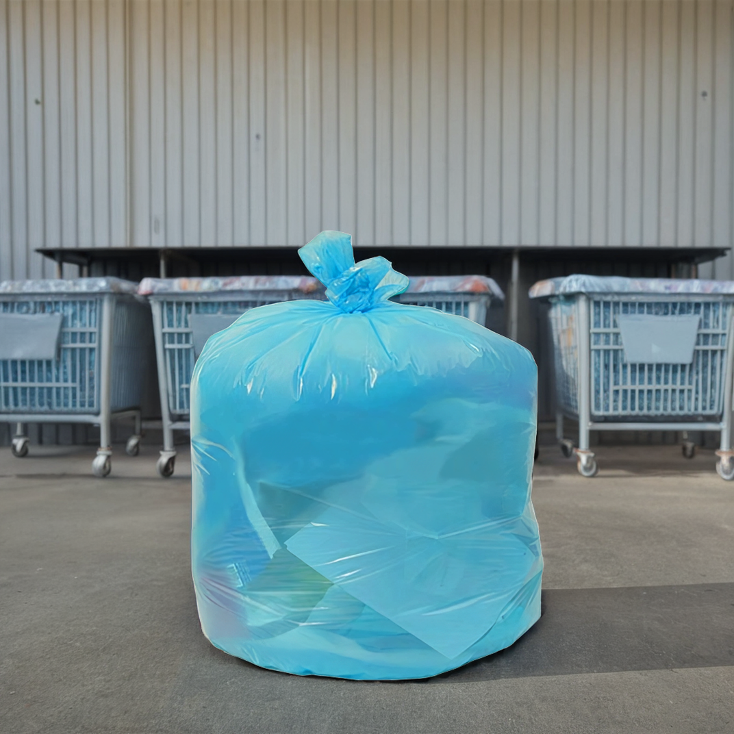 【新品未使用】TRADCANVAS FD COT DX-BA Soiled Linen Bag 30X45 IN Blue Plastic 1.3MIL Low Density