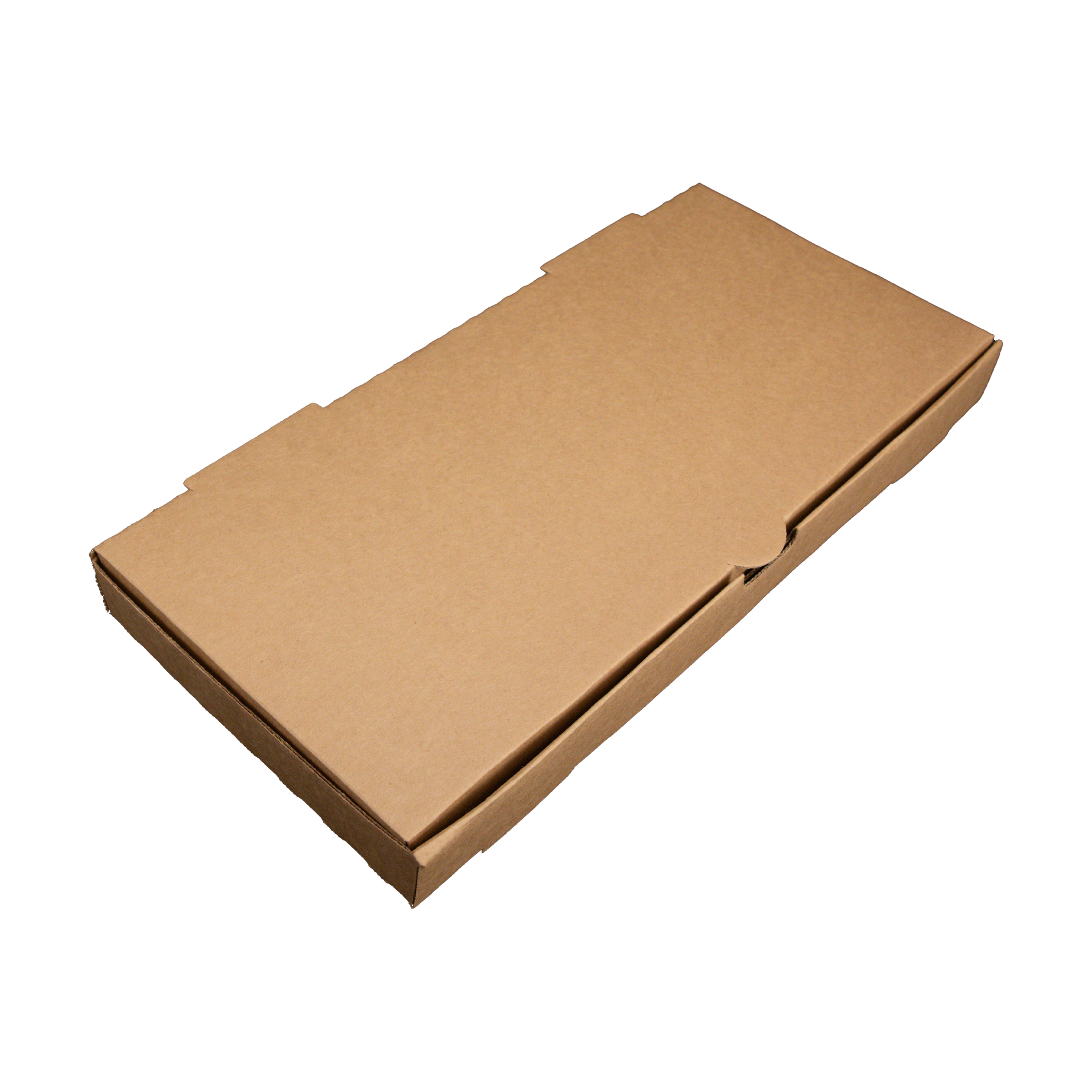 Flat Bread Pizza Box 16X7.5 IN Corrugated Paperboard Kraft Corner