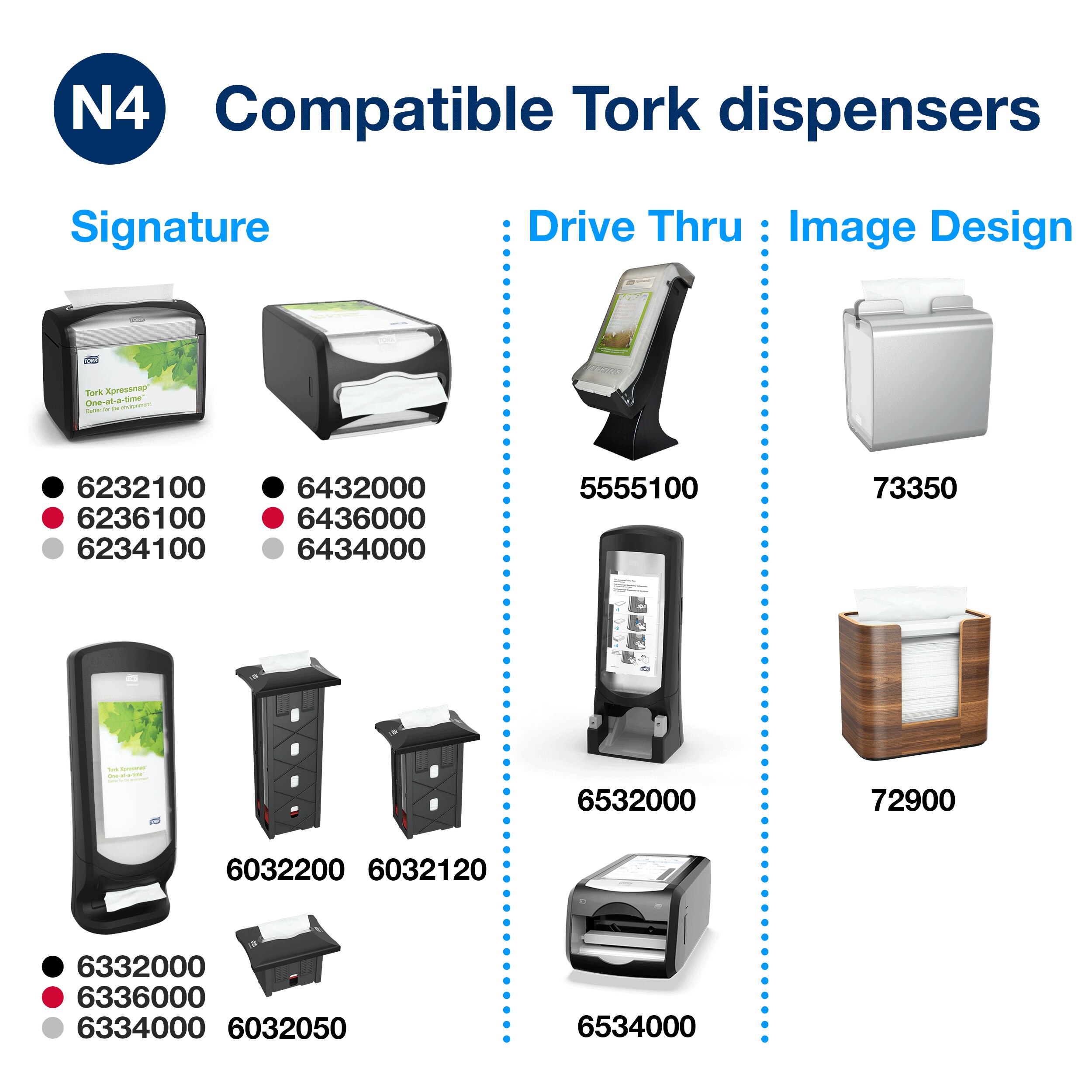 Tork Xpressnap® Dispenser Napkins 8.5X13 IN 4.25X6.5 IN Natural