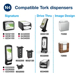 Tork Xpressnap® Dispenser Napkins 8.5X13 IN 4.25X6.5 IN