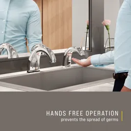 OneShot® Sink Dispenser Plastic Chrome Low Profile Touchless 4