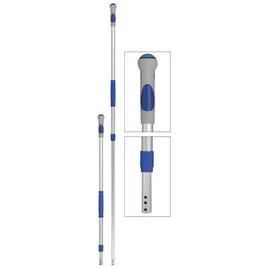 Mop Handle 38-72IN Blue Aluminum Rubber Telescoping 1/Each
