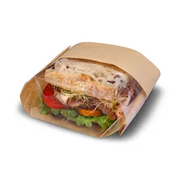 トップス Sandwich Bagcraft® Dubl View ToGo!® Deli Bag 5.75X2.75X9.5 IN Wax Coated