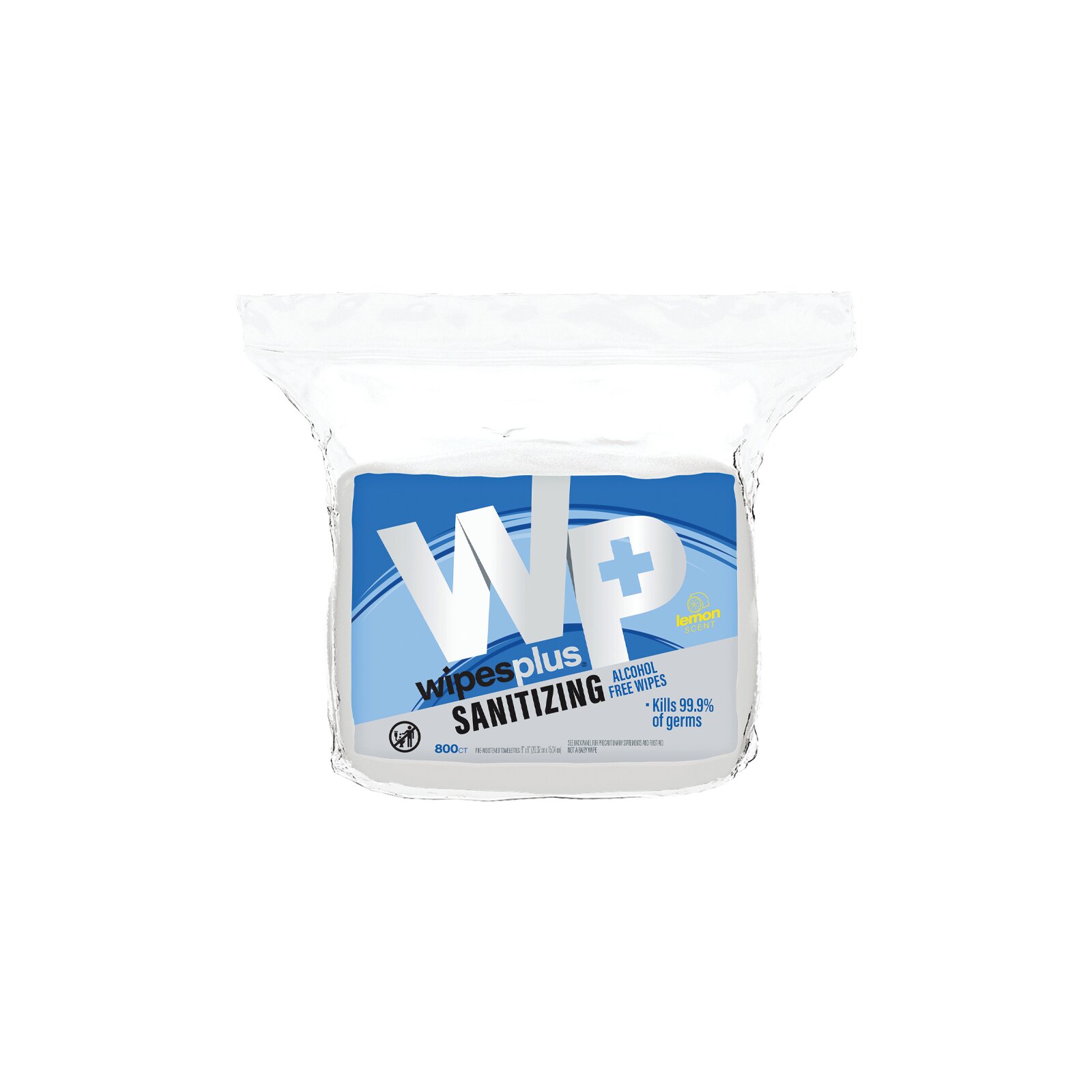 WipesPlus® Citrus Scent Sanitizer Wipe Alcohol-Free Antibacterial