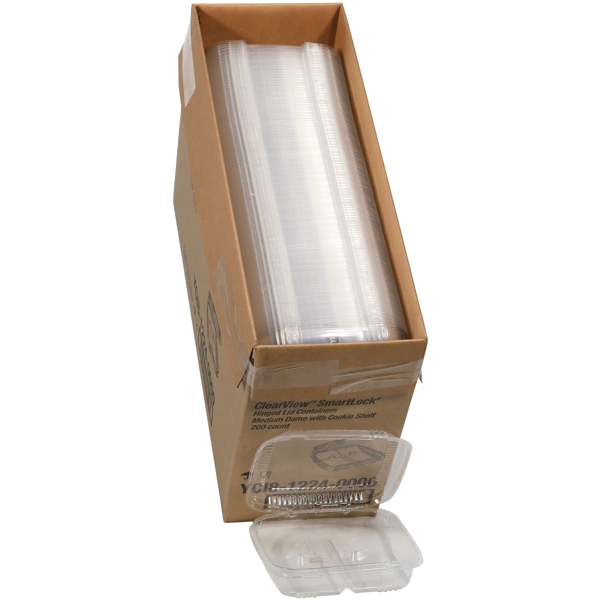 ClearView SmartLock Cookie Hinged Container With Dome Lid 8.382X8