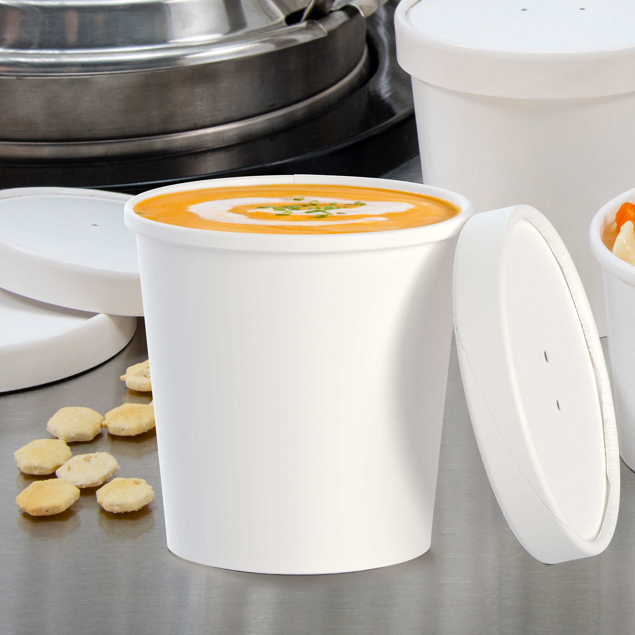 Solo® Flexstyle® Soup Food Container Base & Lid Combo 16 OZ DSP