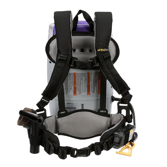 Super Coach Pro Backpack Vacuum 6 QT With 50FT Cord With 