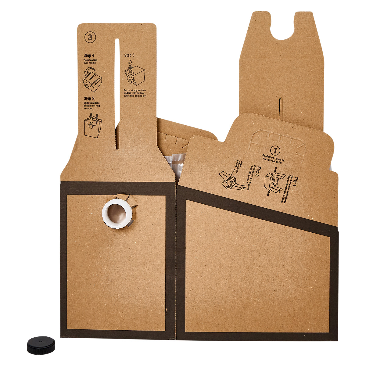 Victoria Bay Hot Beverage Box 96 OZ 9X6.5X9.5 IN Corrugated