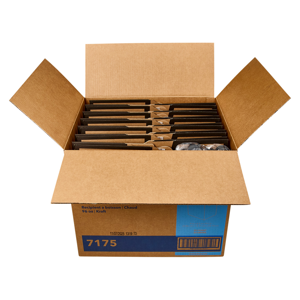 Victoria Bay Hot Beverage Box 96 OZ 9X6.5X9.5 IN Corrugated