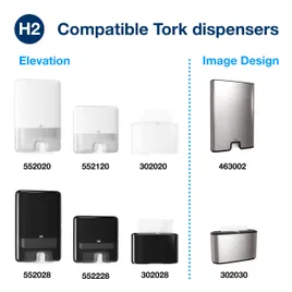 Tork Folded Paper Towel H2 9.5X9 IN 3.2X9 IN White Multifold