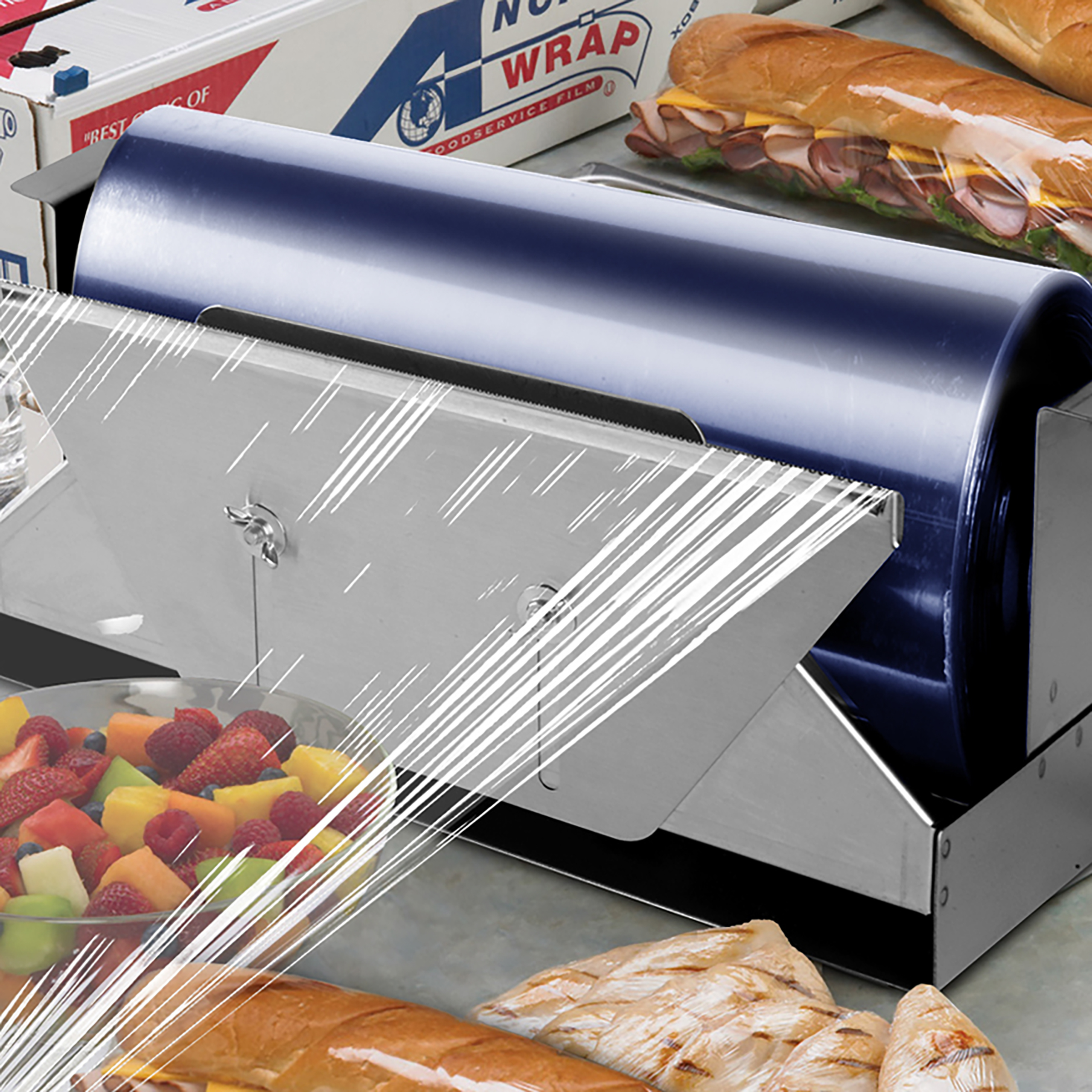 Multi-Purpose Cling Film Cutter & Roll 24IN X5280FT PVC Clear