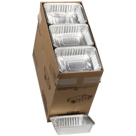 Take-Out Container Base 7.9X5.4X1.8 IN Aluminum Silver Oblong 400  