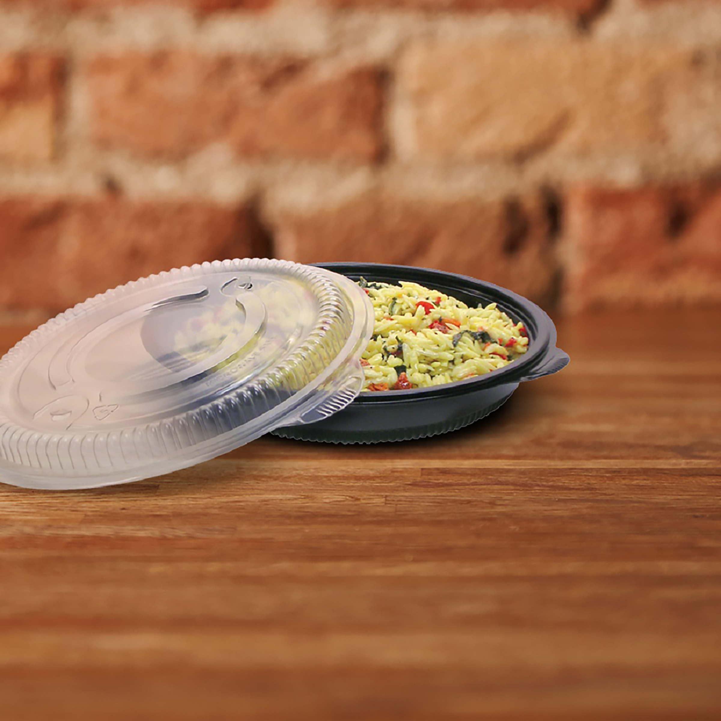 Incredi-Bowls® Bowl 32 OZ PP Black Round Microwave Safe 150/Case