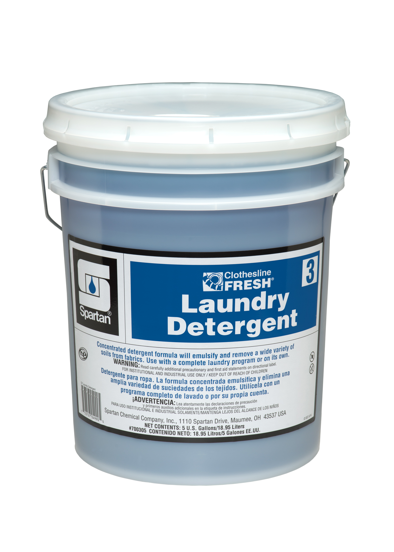 Clothesline Fresh® Laundry Detergent 3 Pleasant Scent 5 GAL