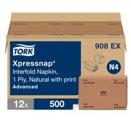 Tork Xpressnap® N4 Dispenser Napkins 4.25X6.5 IN Natural Enviro