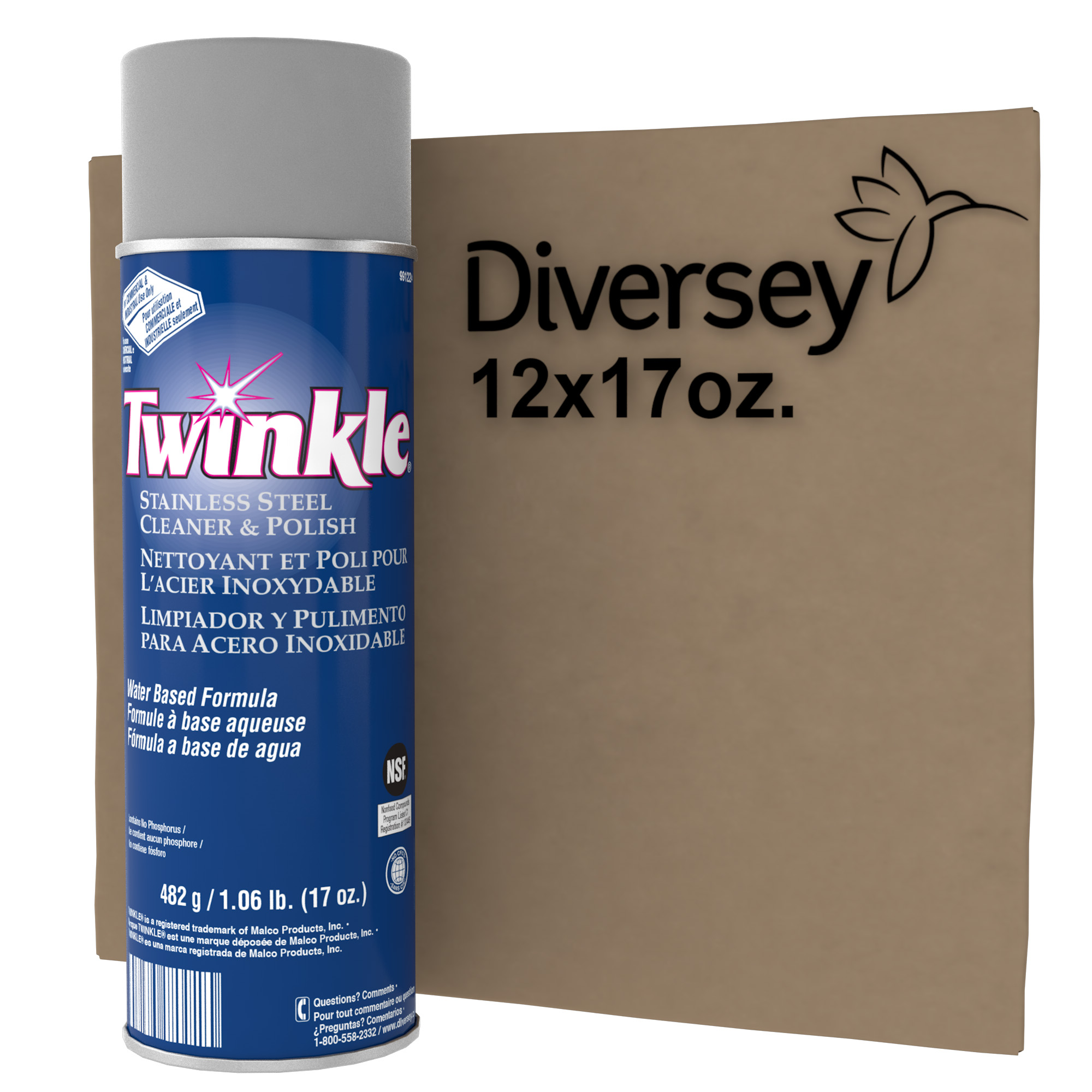 Malco Twinkle® Stainless Steel Cleaner & Polish 17 FLOZ Aerosol