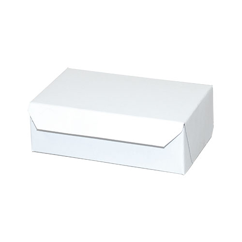 Easy Lock Eclair Box 6.25X3.75X2.13 IN SUS Paperboard CRB White
