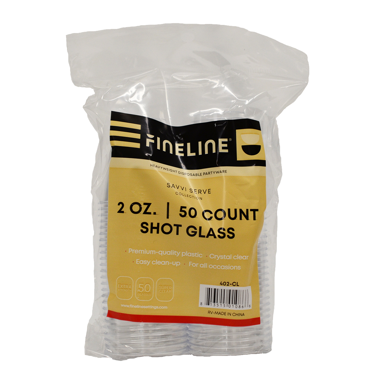Cup Shot 2 OZ Plastic Clear 2500/Case | Imperial Dade