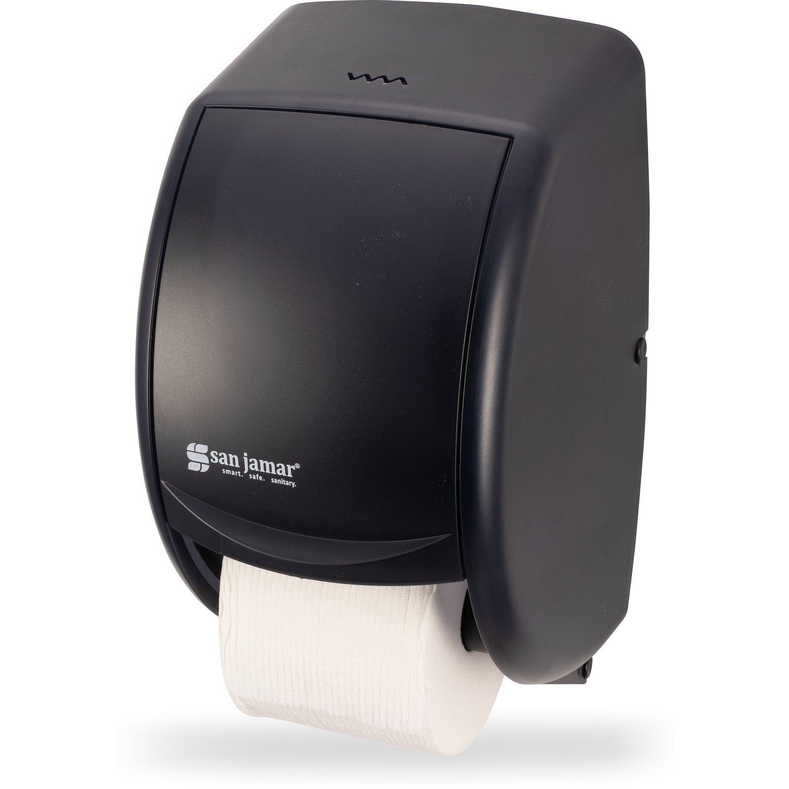 San Jamar Toilet Paper Dispenser 8X13X7.75 IN HIPS Black Pearl 1